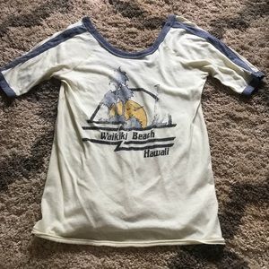 Vintage scoop back tee